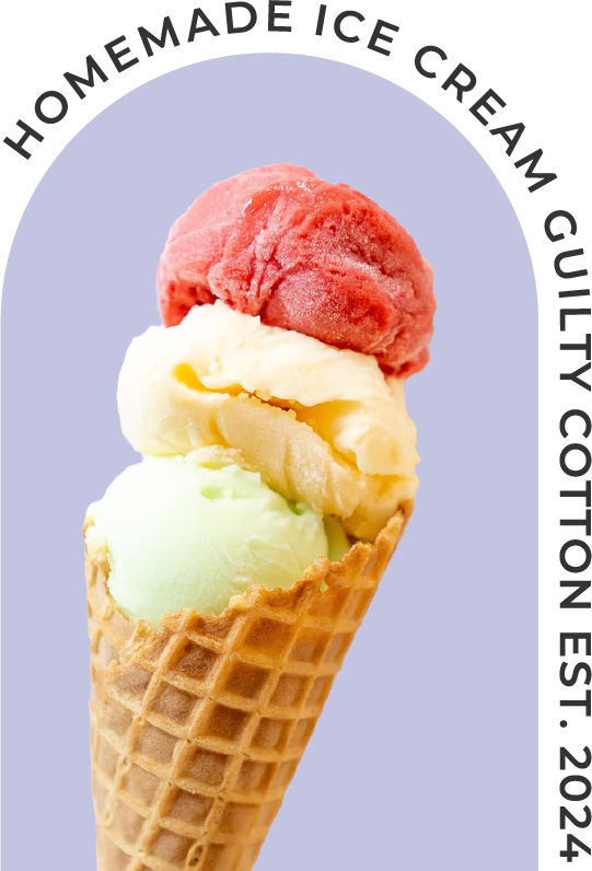 3段重ねのアイスクリーム